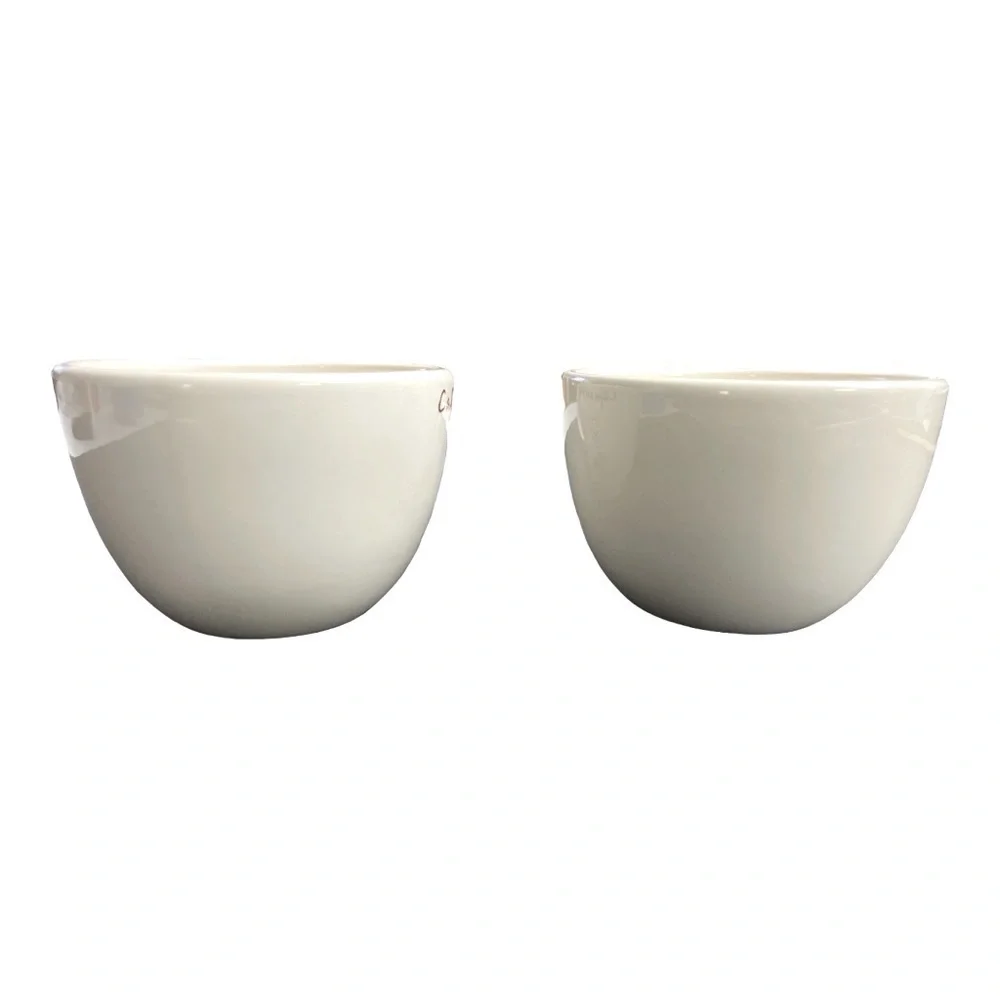 POTTERY BARN Outlet Mocha and Cafe un Lait Cups